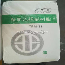 Tianye Paste PVC Resin TPM-31 ​​para cuero artificial